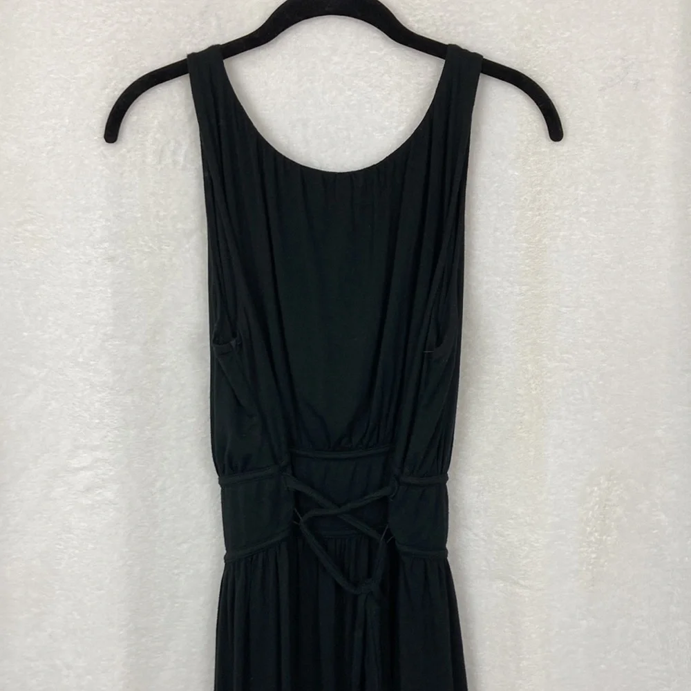 Converse Women’s Black Sleeveless Gladiator Style Lace Back Dress sz Large